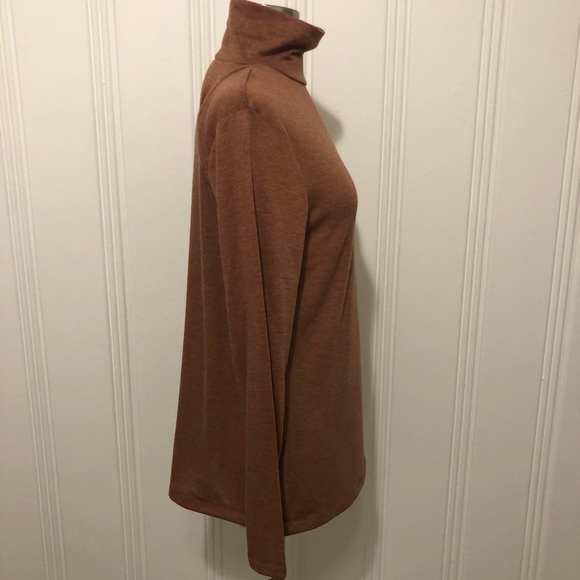 A New Day Mock Neck Long Sleeve Rust Color Large - Picture 3 of 12